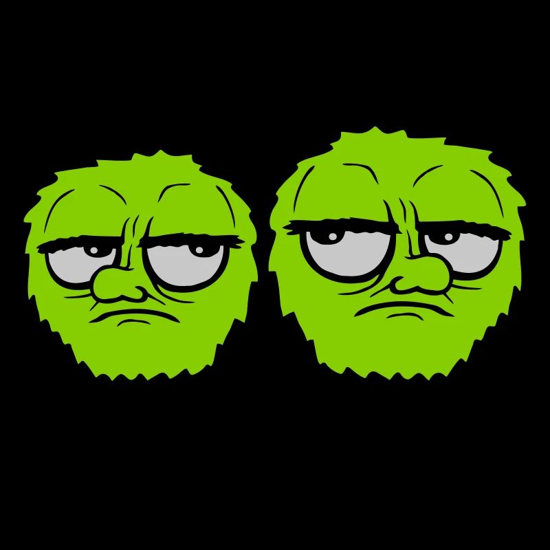 2 monstres roulent des yeux