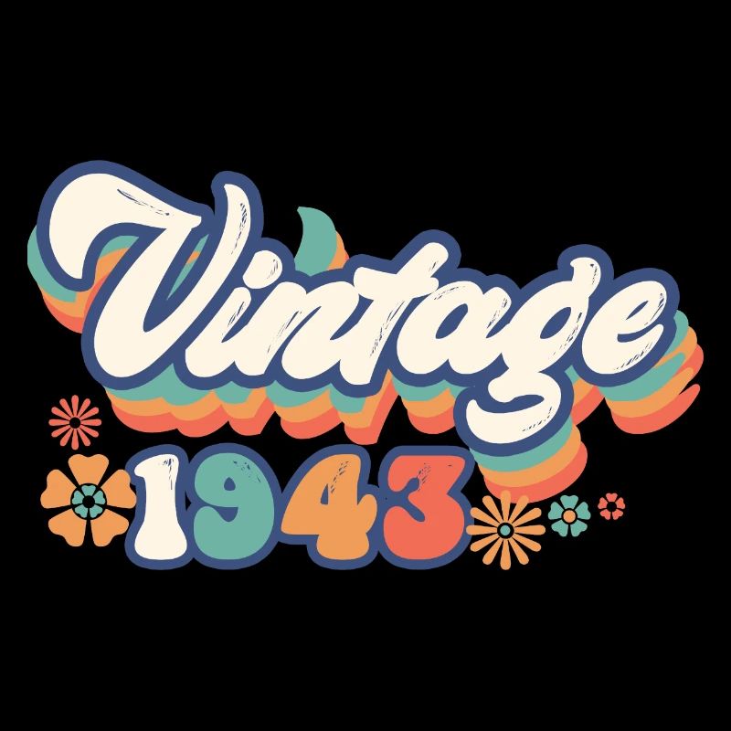 1943 Anniversaire 80 ans Vintage