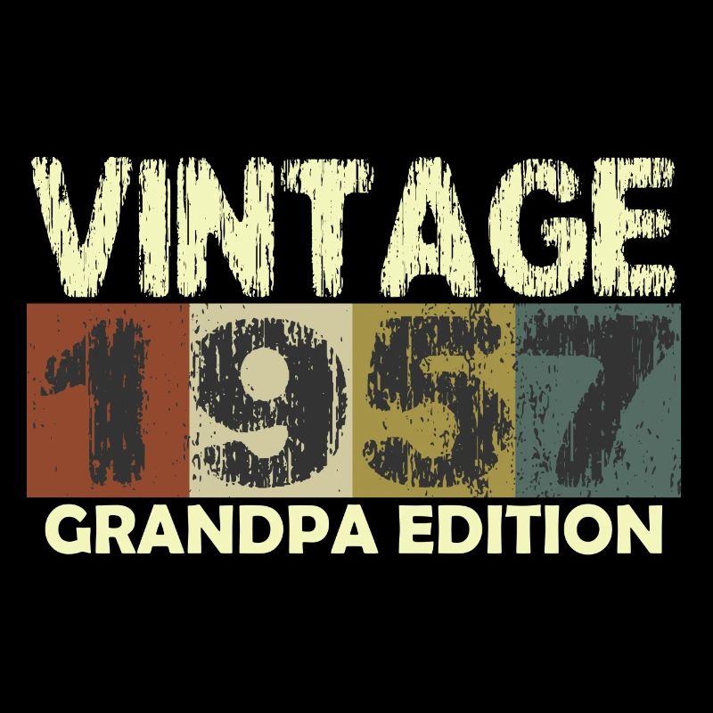 Vintage Birthday rétro sunset design