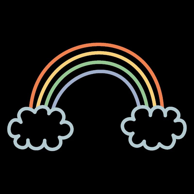 Rainbow dyed