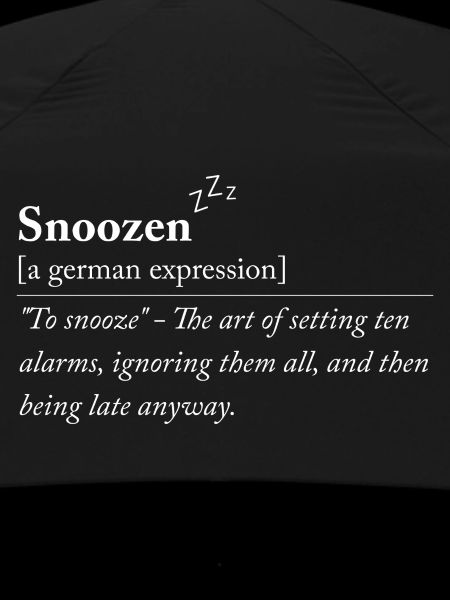 Snoozen - Funny German expression
