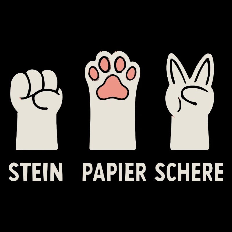 Stone Paper Scissors Cats Paws