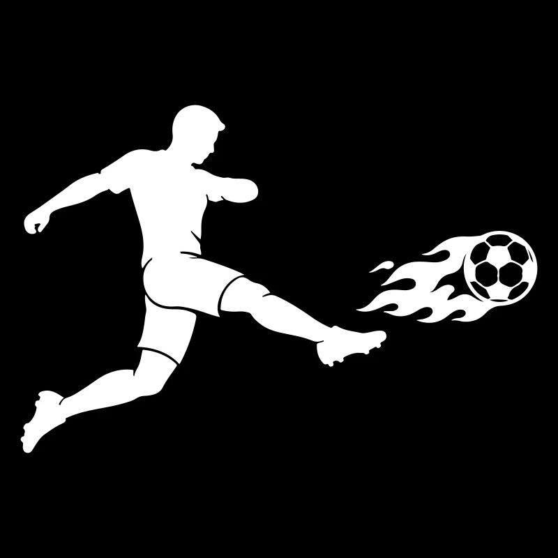 Soccer Striker Silhouette