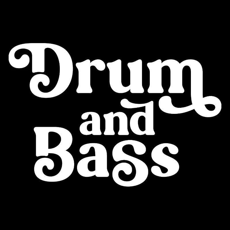 Drum and Bass Retro-Glyphen