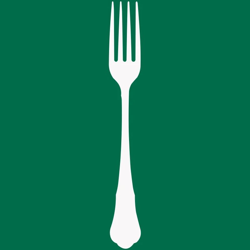 Minimalist fork silhouette