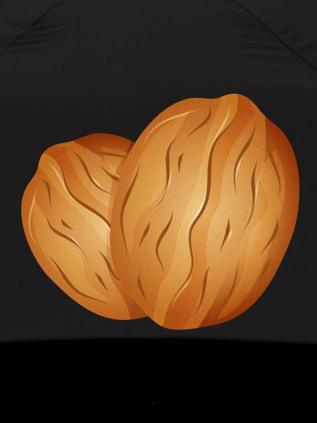 two beautiful luminous walnuts