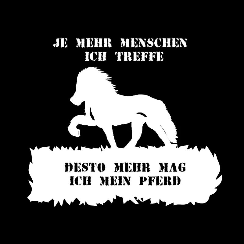 Spruch 5 mit Pferd 1 weiß