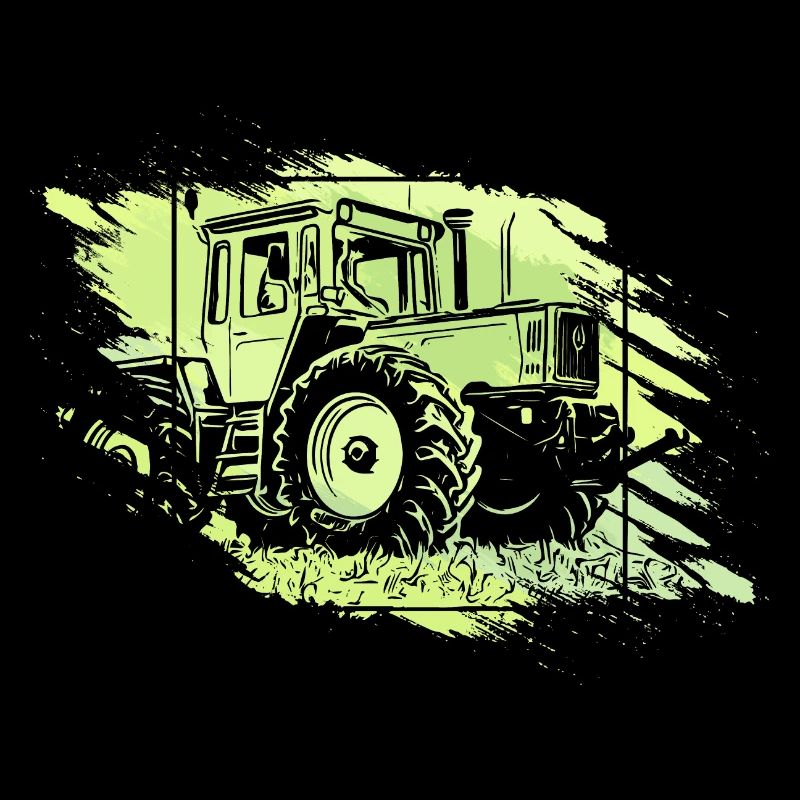 MB Tractor Grunge Retro