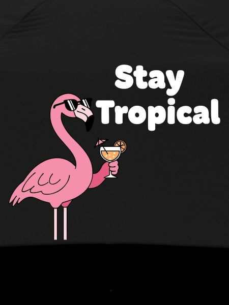Stay Tropical Flamingo Motif