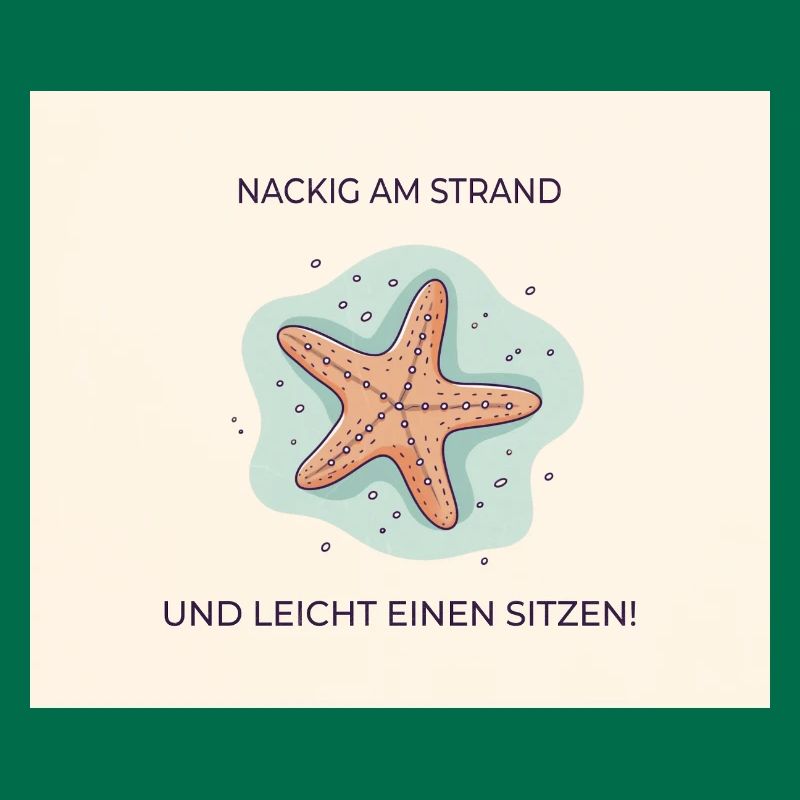 Nus sur la plage – Drôle d’expression étoile de mer