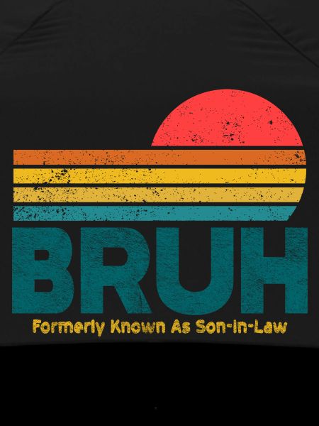 Bruh Sunset Retro Meme Design