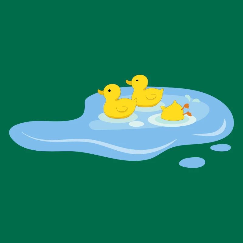 Canards dans une mare