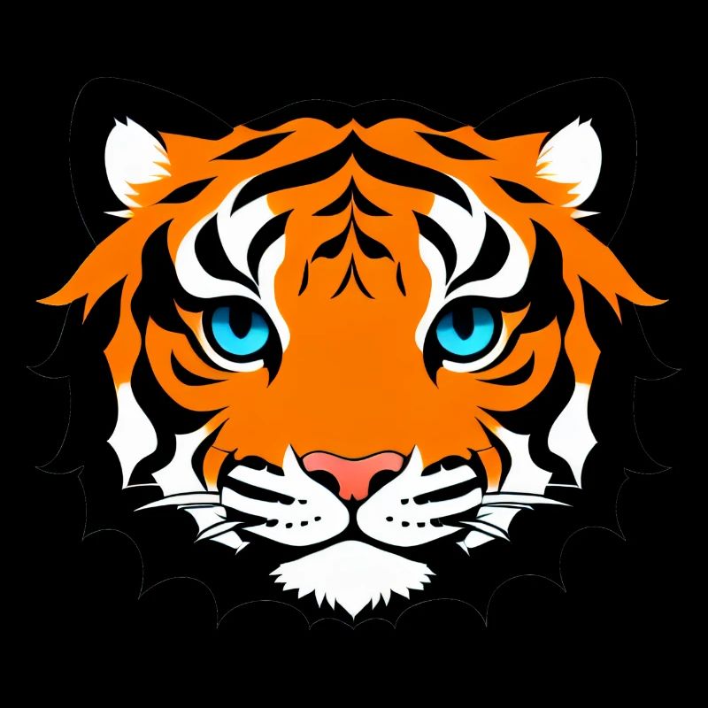 Comic Tiger Mignon Drôle Cool Cartoon 2