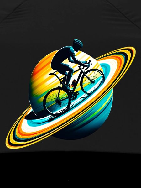 Radfahrer auf Saturn