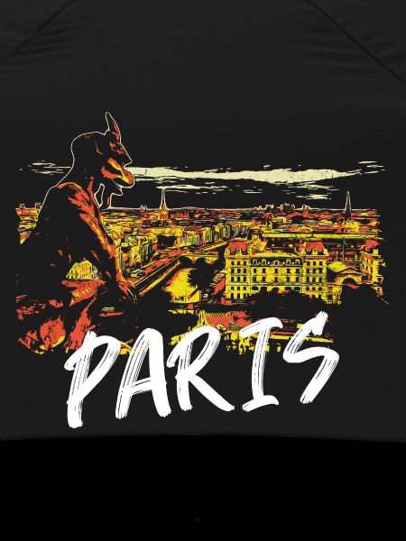 Paris Illustration with Gargoyle