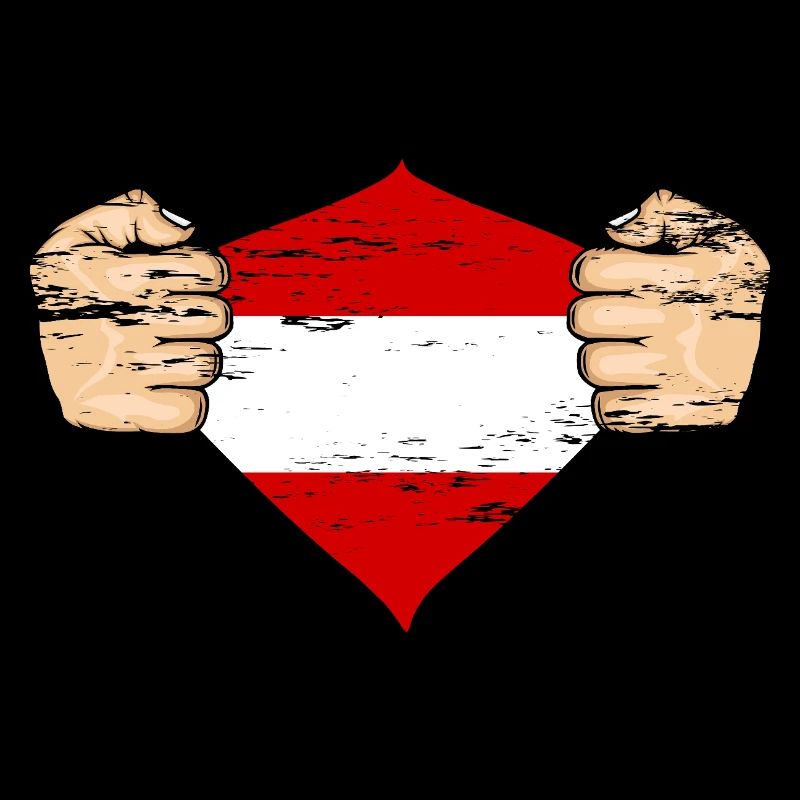 Design du drapeau autrichien utilisé