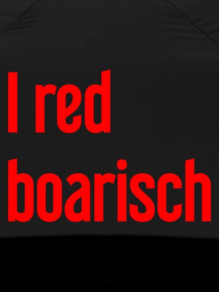 I red boarisch