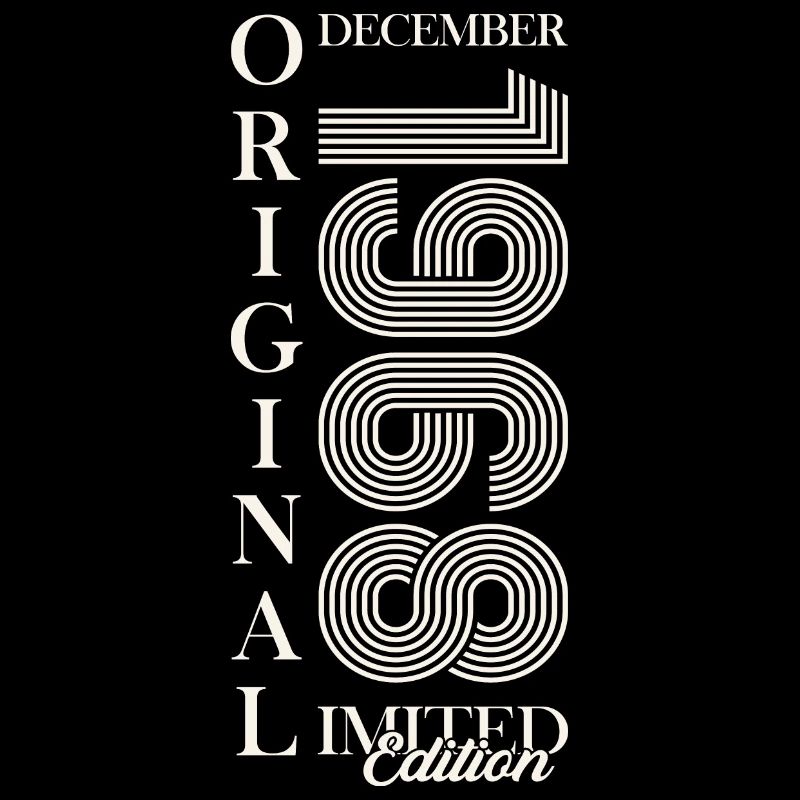 55th Birthday Original December Born 1968