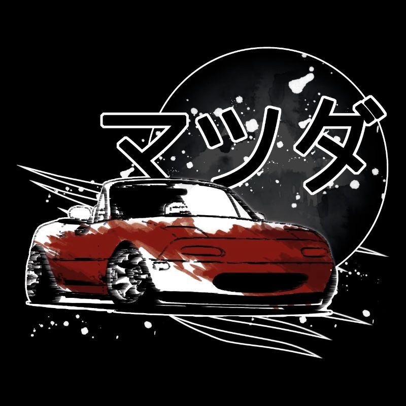 Japanisches Auto Miata Mx5 rot