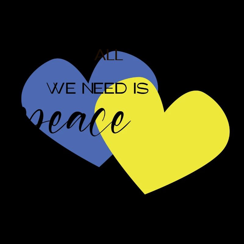 Cœurs bleu et jaune