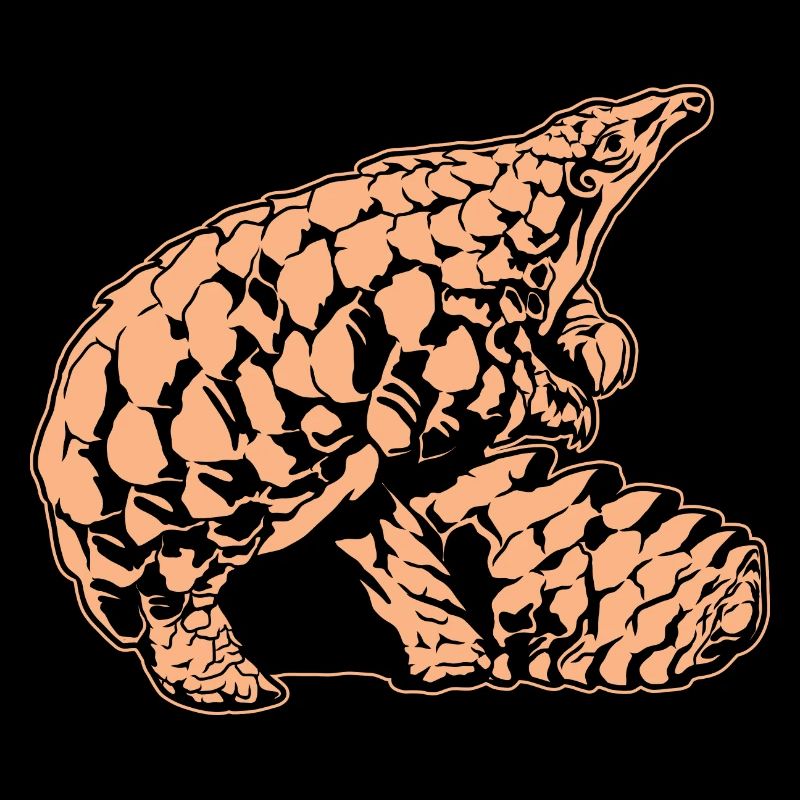 Cool Pangolin Sketch Graphic Wildlife Creature