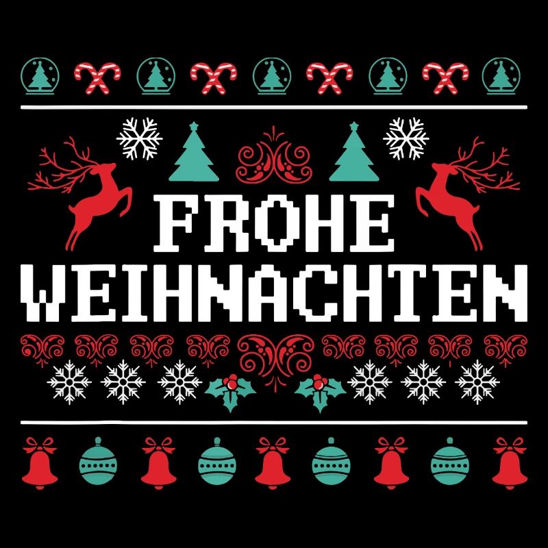 Frohe Weihnachten Reindeer Motiv