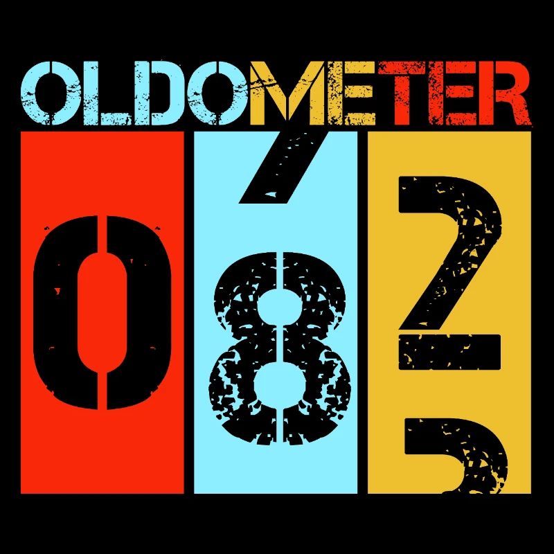 82e anniversaire de l’Oldometer 82 Retro Vintage
