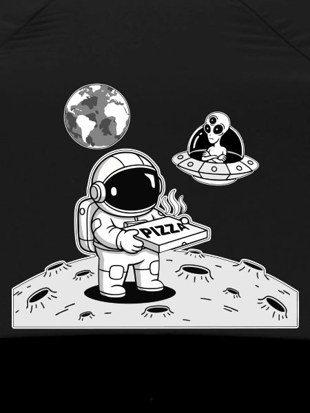 Astronaut Delivery Alien Space Pizza