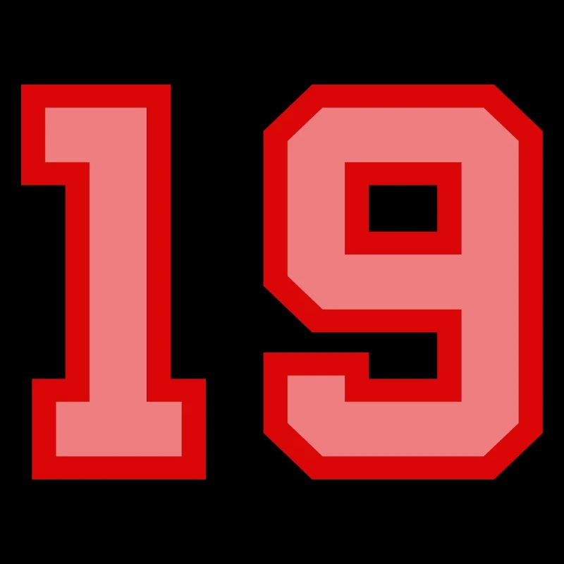 Cool Retro Retrostyle Jersey Number Back Number