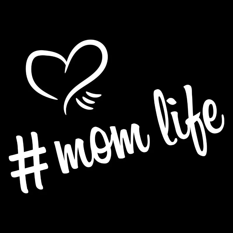 Hashtag Mom Life White
