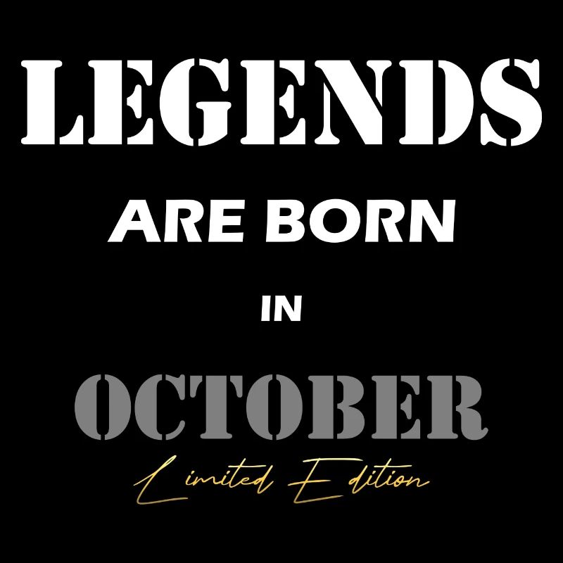 October Legends Geschenk white