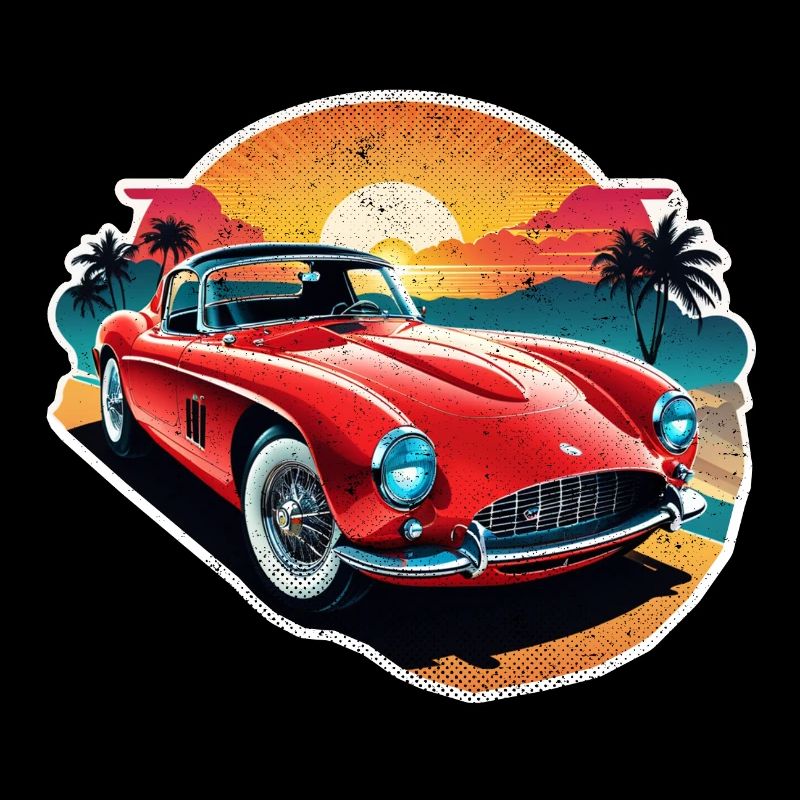 Vintage Car Sunset