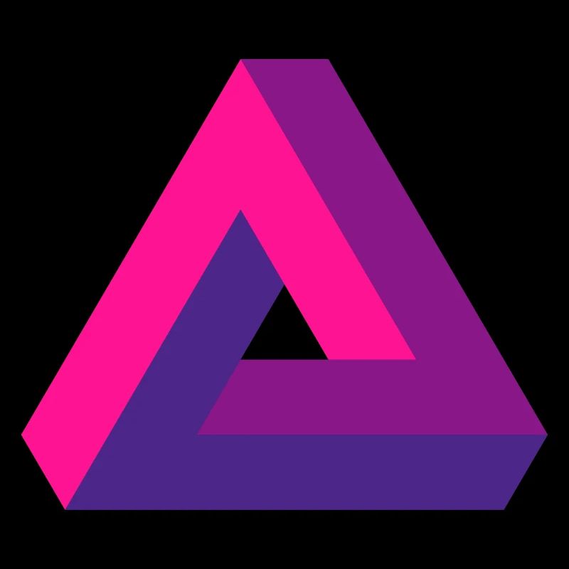 Mind-Bending Perspective: Impossible 3D Triangle