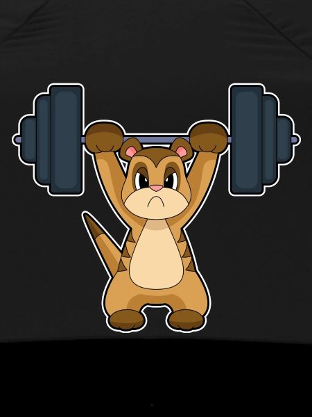 Erdmännchen Bodybuilder Langhantel Bodybuilding