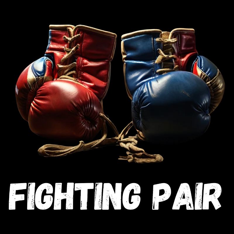 Fighting Pair Boxing Lovers