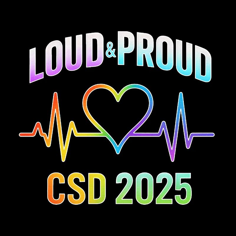 LGBTQ Pride 2025 Herzbeat Design