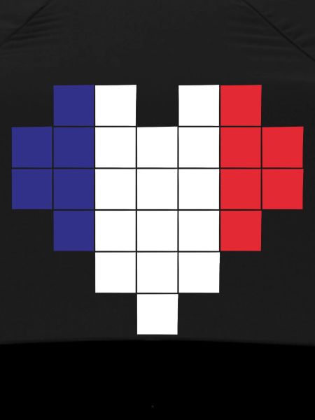 Pixel Heart France Flag