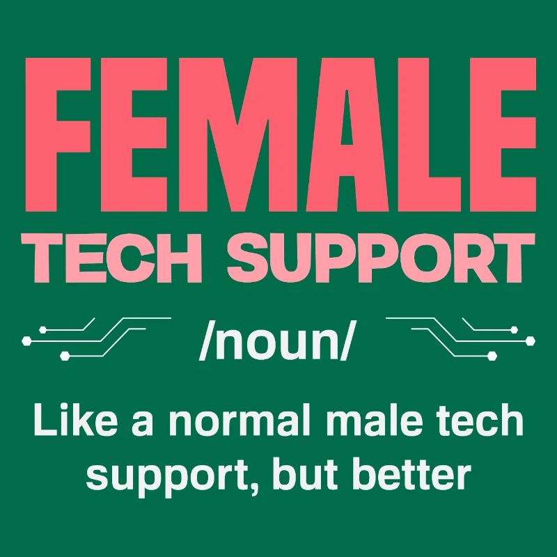 Tech Support Frau Definition IT Admin Computer