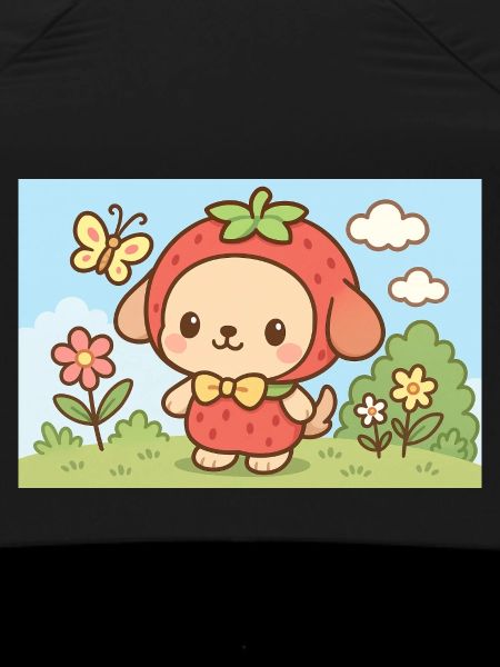 Strawberry Dog Character Design