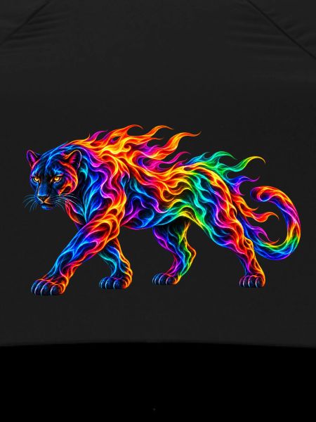 Regenbogen-Brennende Panther