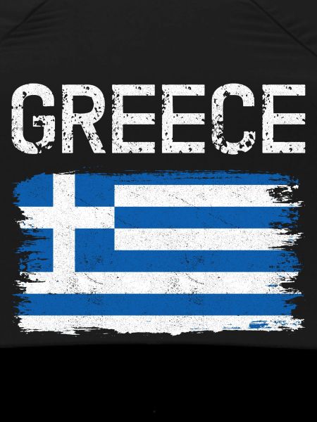 Distressed Greek Flag Graphic