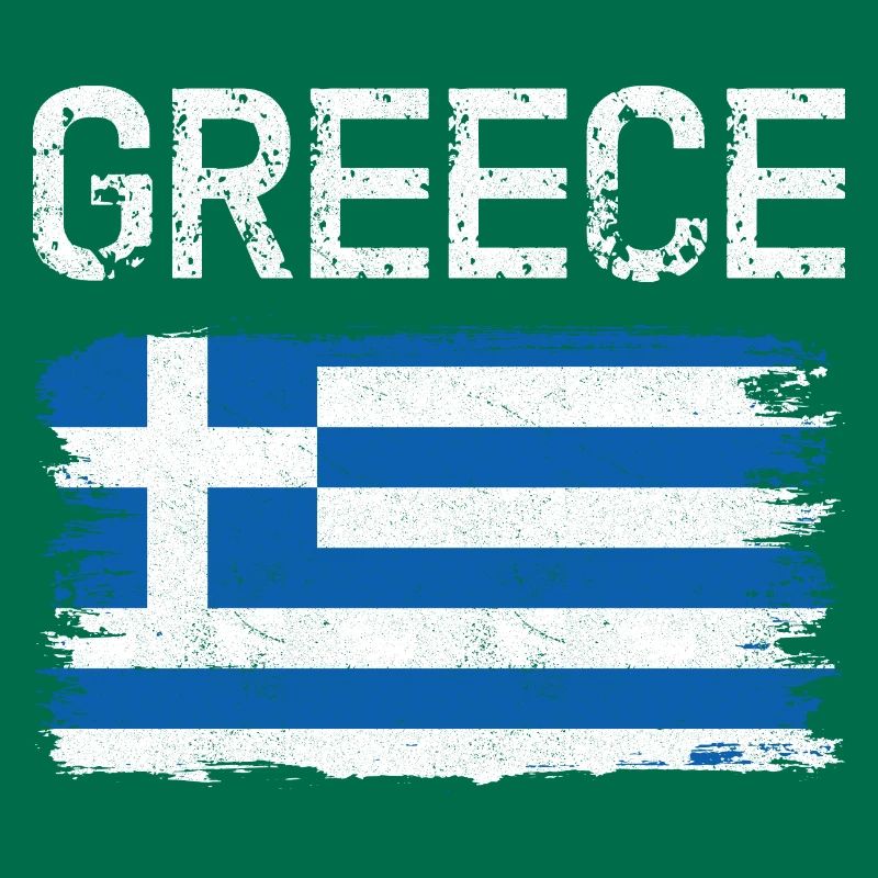 Graphique du drapeau grec vieilli