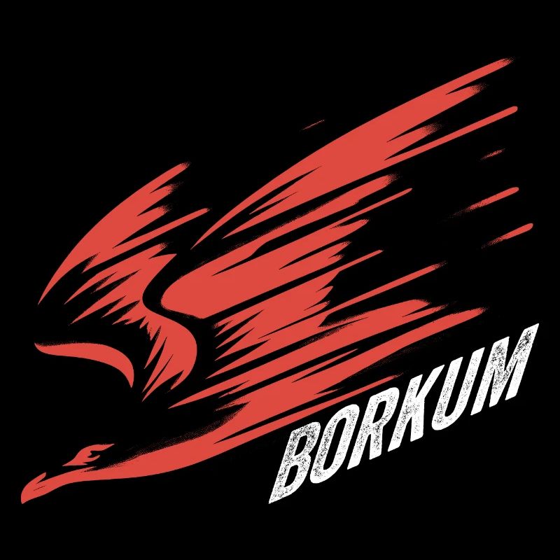 Borkum Dive Low Flyer Seagull Vacation T-Shirt