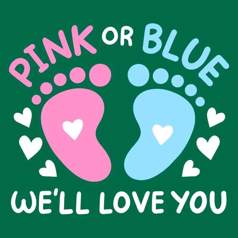 Passend Pink oder Blaue Gender Reveal Party