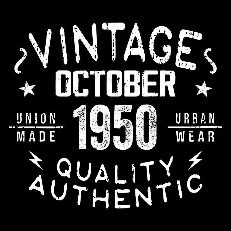 Born in October 1950 Gift in October - 1950