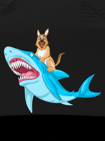German Shepherd Shark Ride