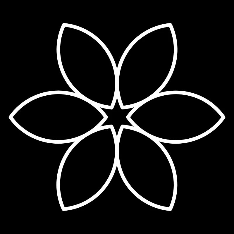 Fleur blanche unie