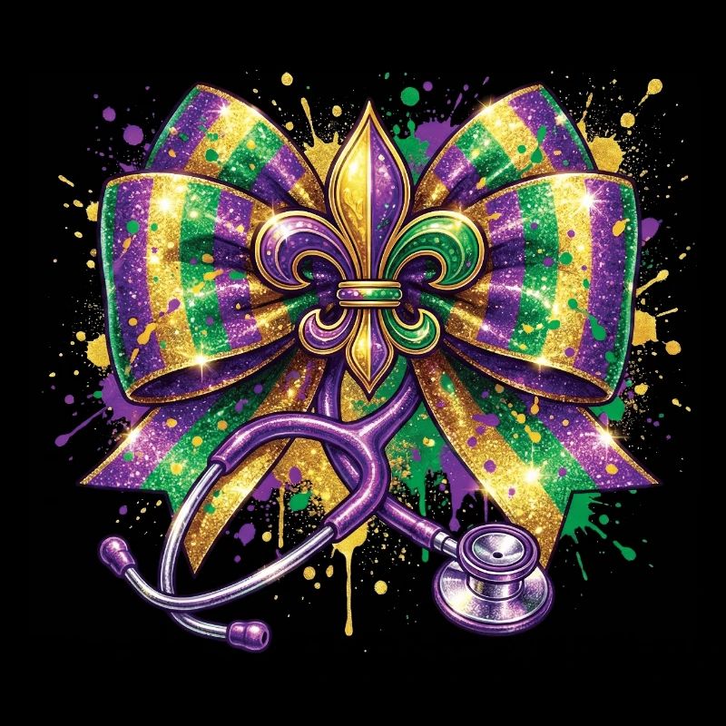 Infirmière Docteure du Mardi Gras, Fleur De Lys