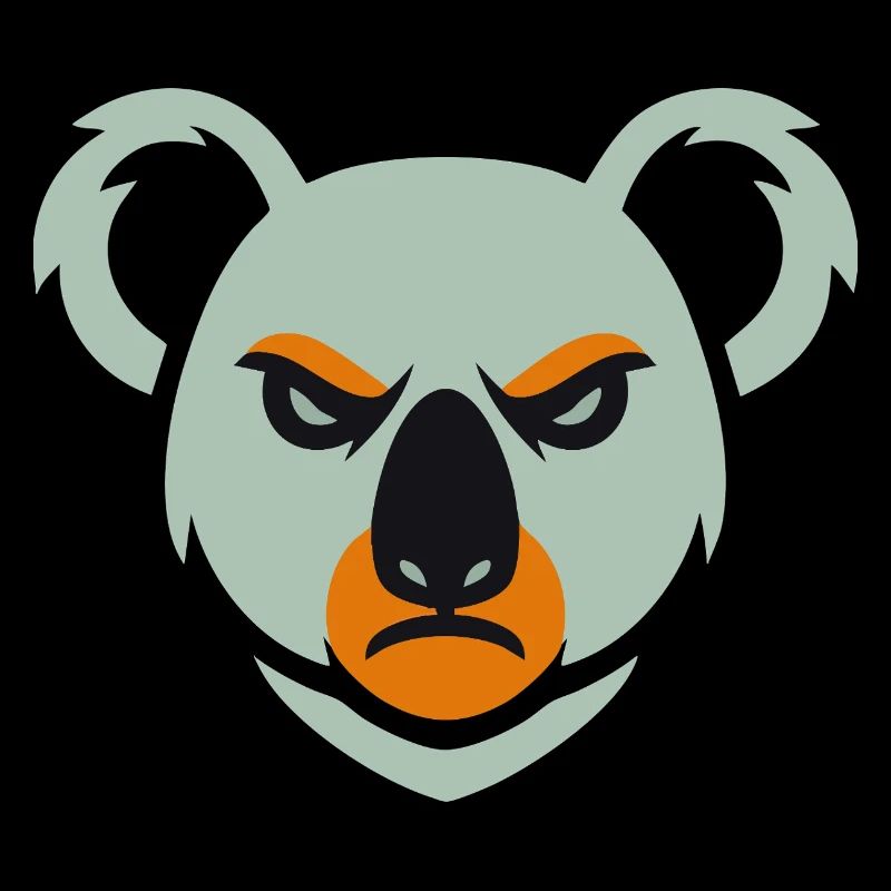 Wütender Koala Blick