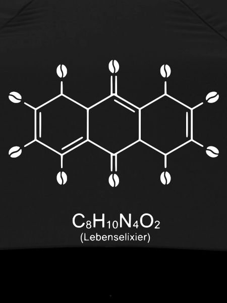 Caffeine Molecule Art Print